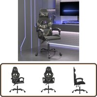 Vidaxl - Gaming-Stuhl Schwarz und Tarnfarben Kunstleder - Gaming-Stuhl - Gamer Chair - PC-Chair - Bürostuhl - Schreibtischstuhl Vidaxl - Gaming-Stuhl Schwarz und Tarnfarben Kunstleder - Gaming-Stuhl - Gamer Chair - PC-Chair - Bürostuhl - Schreibtischstuhl von VIDAXL
