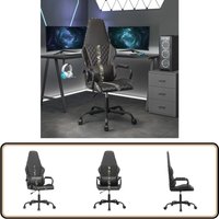 Gaming-Stuhl Schwarz und Tarnfarben Kunstleder - Gaming-Stuhl - PC-Stuhl - Gamer Chair - Ergonomischer Stuhl - Schreibtischstuhl von VIDAXL