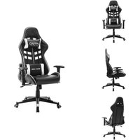 Gaming-Stuhl Schwarz und Weiß Kunstleder - Gaming Stuhl - pc Stuhl - Bürostuhl - Ergonomischer Stuhl - Gamer Chair Gaming-Stuhl Schwarz und Weiß Kunstleder - Gaming Stuhl - pc Stuhl - Bürostuhl - Ergonomischer Stuhl - Gamer Chair von VIDAXL