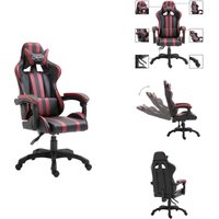 Gaming-Stuhl Weinrot Kunstleder - Gaming Stuhl - Gamer Chair - Bürostuhl - Schreibtischstuhl - Ergonomischer Stuhl Gaming-Stuhl Weinrot Kunstleder - Gaming Stuhl - Gamer Chair - Bürostuhl - Schreibtischstuhl - Ergonomischer Stuhl von VIDAXL