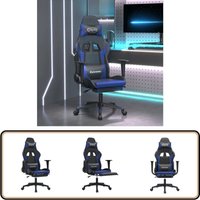 Gaming-Stuhl mit Massage & Fußstütze Schwarz & Blau Kunstleder - Gaming-Stuhl - Gamer Chair - BürostuhI - Schreibtischstuhl - Ergonomischer Stuhl Gaming-Stuhl mit Massage & Fußstütze Schwarz & Blau Kunstleder - Gaming-Stuhl - Gamer Chair - BürostuhI - Schreibtischstuhl - Ergonomischer Stuhl von VIDAXL