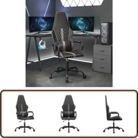 Gaming-Stuhl mit Massagefunktion Grau und Schwarz Kunstleder - Gaming-Stuhl - Gamer Chair - BürostuhI - Ergonomischer Stuhl - Schreibtischstuhl Gaming-Stuhl mit Massagefunktion Grau und Schwarz Kunstleder - Gaming-Stuhl - Gamer Chair - BürostuhI - Ergonomischer Stuhl - Schreibtischstuhl von VIDAXL