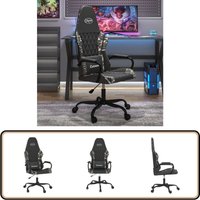 Gaming-Stuhl mit Massagefunktion Schwarz Tarnfarben Kunstleder - Gaming-Stuhl - Gamer Chair - Bürostuhl - Schreibtischstuhl - Ergonomischer Stuhl von VIDAXL