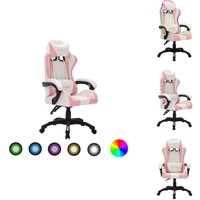 Vidaxl - Gaming-Stuhl mit rgb LED-Leuchten Rosa und Schwarz Kunstleder - Gaming-Stuhl - Bürostuhl - Gamer Chair - PC-Chair - Ergonomischer Stuhl Vidaxl - Gaming-Stuhl mit rgb LED-Leuchten Rosa und Schwarz Kunstleder - Gaming-Stuhl - Bürostuhl - Gamer Chair - PC-Chair - Ergonomischer Stuhl von VIDAXL