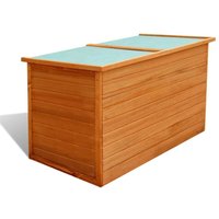 Garten-Aufbewahrungsbox 126x72x72 cm Holz vidaXL785041 von BONNEVIE