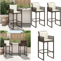 Garten-Barhocker mit Kissen 2 Stk. Braun Poly Rattan - Gartenstuhl - Outdoor Stuhl - Barhocker - Lounge Chair - Rattan Gartenmöbel - Home & Living Garten-Barhocker mit Kissen 2 Stk. Braun Poly Rattan - Gartenstuhl - Outdoor Stuhl - Barhocker - Lounge Chair - Rattan Gartenmöbel - Home & Living von VIDAXL