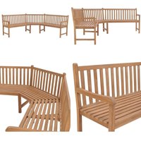 Vidaxl - Garten-Eckbank 185x185x90 cm Massivholz Teak - Gartenbank - Teakholz Gartenbank - Outdoor Bank - Esszimmergarnitur - Balkonmöbeln - Home & Vidaxl - Garten-Eckbank 185x185x90 cm Massivholz Teak - Gartenbank - Teakholz Gartenbank - Outdoor Bank - Esszimmergarnitur - Balkonmöbeln - Home & von VIDAXL