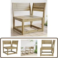Garten-Ecksofa 73x73x78 cm Kiefernholz Imprägniert - Gartenmöbel - Holzsessel - Esszimmerstuhl - Balkonmöbeln - Terrassenmöbel von VIDAXL
