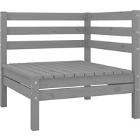 Vidaxl - Garten-Ecksofa Grau Massivholz Kiefer 679257 von VIDAXL