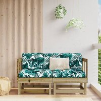 Vidaxl - Garten-Ecksofas 2 Stk. Kiefernholz Imprägniert 491682 von VIDAXL