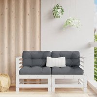 Vidaxl - Garten-Ecksofas 2 Stk. Weiß Massivholz Kiefer von VIDAXL