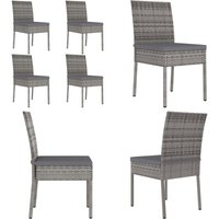 Vidaxl - Garten-Essstühle 4 Stk. Poly Rattan Grau - Gartensessel - Gartenmöbel - Outdoor Möbel - Polyrattan Stuhl - Esstischsessel - Home & Living Vidaxl - Garten-Essstühle 4 Stk. Poly Rattan Grau - Gartensessel - Gartenmöbel - Outdoor Möbel - Polyrattan Stuhl - Esstischsessel - Home & Living von VIDAXL