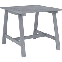 Garten-Esstisch Grau 88x88x74 cm Akazie Massivholz Vidaxl von VIDAXL
