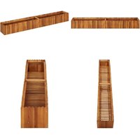 Vidaxl - Garten-Hochbeet 200x30x25 cm Massivholz Akazie - Holz Hochbeet - Gartengefäß - Blumenkasten - Akazienholz - Gartenmöbel - Home & Living von VIDAXL