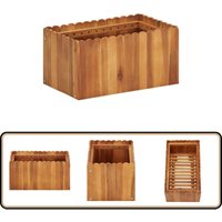 Garten-Hochbeet 50 x 30 x 25 cm Massivholz Akazie - Holz Hochbeet - Gartengefäß - Pflanzenkübel - Akazienholz - Blumenkasten von VIDAXL