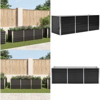 Vidaxl - Garten-Hochbeet Anthrazit 240 x 80 x 77 cm Verzinkter Stahl - Gartenhochbeet - Metallhochbeet - Balkonbepflanzung - Terrasse Bepflanzung Vidaxl - Garten-Hochbeet Anthrazit 240 x 80 x 77 cm Verzinkter Stahl - Gartenhochbeet - Metallhochbeet - Balkonbepflanzung - Terrasse Bepflanzung von VIDAXL