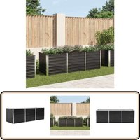 Vidaxl - Garten-Hochbeet Anthrazit 240 x 80 x 77 cm Verzinkter Stahl - Gartenhochbeet - Metallhochbeet - Balkonbepflanzung - Terrasse Bepflanzung Vidaxl - Garten-Hochbeet Anthrazit 240 x 80 x 77 cm Verzinkter Stahl - Gartenhochbeet - Metallhochbeet - Balkonbepflanzung - Terrasse Bepflanzung von VIDAXL