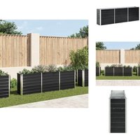 Vidaxl - Garten-Hochbeet Verzinkter Stahl 240 x 40 x 77 cm Anthrazit - Gartenhochbeet - Metallhochbeet - Balkonbepflanzung - Terrasse Bepflanzung Vidaxl - Garten-Hochbeet Verzinkter Stahl 240 x 40 x 77 cm Anthrazit - Gartenhochbeet - Metallhochbeet - Balkonbepflanzung - Terrasse Bepflanzung von VIDAXL