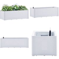 Vidaxl - Garten-Hochbeet mit Selbstbewässerungssystem Weiß 100x43x33 cm - Gartengefäß - Hochbeet - Blumenerde - Selbstbewässerung - Gartenmöbel Vidaxl - Garten-Hochbeet mit Selbstbewässerungssystem Weiß 100x43x33 cm - Gartengefäß - Hochbeet - Blumenerde - Selbstbewässerung - Gartenmöbel von VIDAXL