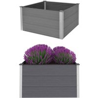 Bonnevie - Garten-Hochbeet,Blumenkasten wpc 100 x 100 x 54 cm Grau vidaXL von BONNEVIE