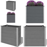 Garten-Hochbeet wpc 100 x 50 x 91 cm Grau - Gartenhochbeet - Holz-Kunststoff-Komposit - wpc - Pflanzenbehälter - Balkonbepflanzung - Home & Living von VIDAXL