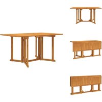 Garten-Klapptisch Butterfly 150x90x75 cm Massivholz Teak - Gartenmöbel - Klapptisch - Teakholzmöbel - Terrassenmöbel - Außenbereich von VIDAXL