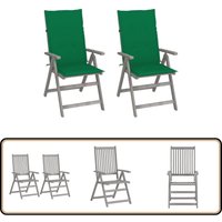 Vidaxl - Garten-Liegestühle 2 Stk. mit Kissen Akazie Massivholz - Gartensessel - Gartenmöbel - Holzsessel - Akasieholzesel - Liegesessel Vidaxl - Garten-Liegestühle 2 Stk. mit Kissen Akazie Massivholz - Gartensessel - Gartenmöbel - Holzsessel - Akasieholzesel - Liegesessel von VIDAXL