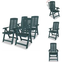Vidaxl - Garten-Liegestühle 4 Stk. Kunststoff Grün - Gartenstühle - Kunststoffe Möbel - Outdoor Furniture - Gartenmöbel - Balkonmöbel Vidaxl - Garten-Liegestühle 4 Stk. Kunststoff Grün - Gartenstühle - Kunststoffe Möbel - Outdoor Furniture - Gartenmöbel - Balkonmöbel von VIDAXL