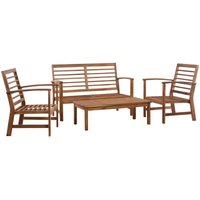 Garten-Lounge-Set 4-tlg. Massivholz Akazie Vidaxl Garten-Lounge-Set 4-tlg. Massivholz Akazie Vidaxl von VIDAXL