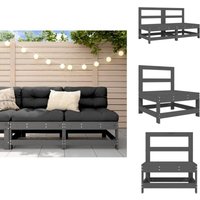 Garten-Mittelsofas 2 Stk. Grau Massivholz Kiefer - Gartensofa - Kiefernholzmöbel - Outdoor Möbel - Lounge Set - Gartenlounge Garten-Mittelsofas 2 Stk. Grau Massivholz Kiefer - Gartensofa - Kiefernholzmöbel - Outdoor Möbel - Lounge Set - Gartenlounge von VIDAXL