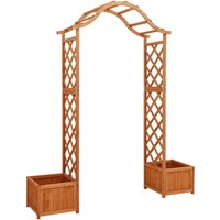 Garten-Pergola mit Blumenkasten Massivholz Tanne Vidaxl von VIDAXL