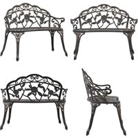 Vidaxl - Gartenbank 100 cm Aluminiumguss Bronzefarben - Gartenzubehör - Gartenbank - Balkonmöbeln - Metall Gartenbank - Aluminium Gartenbank - Home & Vidaxl - Gartenbank 100 cm Aluminiumguss Bronzefarben - Gartenzubehör - Gartenbank - Balkonmöbeln - Metall Gartenbank - Aluminium Gartenbank - Home & von VIDAXL