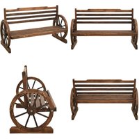 Vidaxl - Gartenbank 112 cm Massivholz Tanne - Gartenzitmöbel - Gartenbank - Holzkiste - Massivtannenholz - Outdoor Möbel - Home & Living Vidaxl - Gartenbank 112 cm Massivholz Tanne - Gartenzitmöbel - Gartenbank - Holzkiste - Massivtannenholz - Outdoor Möbel - Home & Living von VIDAXL