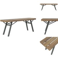 Gartenbank 120 cm Massivholz Akazie - Gartenbank - Holzmöbel - Akazienholz - Gartenmöbel - Außenbank von VIDAXL