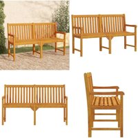 Vidaxl - Gartenbank 150 cm Massivholz Akazie - Gartenbank - Holzmöbel - Gartenmöbel - Outdoormöbel - Terrasse - Home & Living von VIDAXL