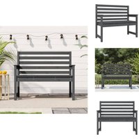 Vidaxl - Gartenbank Grau 109x48x91,5 cm Massivholz Kiefer - Gartenbank - Holzmöbel - Outdoor Möbel - Terrassenzubehör - Balkonmöbeln Vidaxl - Gartenbank Grau 109x48x91,5 cm Massivholz Kiefer - Gartenbank - Holzmöbel - Outdoor Möbel - Terrassenzubehör - Balkonmöbeln von VIDAXL