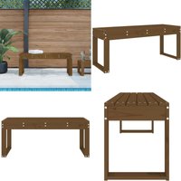 Gartenbank Honigbraun 110x38x45 cm Massivholz Kiefer - Gartenbank - Holzmöbel - Gartenmöbel - Outdoor Möbel - Kiefernholz - Home & Living von VIDAXL