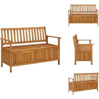 Vidaxl - Gartenbank mit Stauraum 120 cm Massivholz Akazie - Holzbank - Gartenbank - Stauraumbank - Akazienholz - Outdoor Möbel von VIDAXL