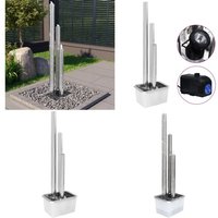 Vidaxl - Gartenbrunnen Silbern 48x34x153 cm Edelstahl - Gartenbrunnen - Gartenfontäne - Home & Living - Silber von VIDAXL