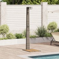 Gartendusche Grau 60x80x214 cm Poly Rattan Vidaxl 871112 Gartendusche Grau 60x80x214 cm Poly Rattan Vidaxl 871112 von VIDAXL