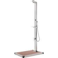 Gartendusche mit Brauner Bodenplatte 225 cm Edelstahl Vidaxl Gartendusche mit Brauner Bodenplatte 225 cm Edelstahl Vidaxl von VIDAXL