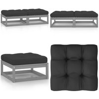 Vidaxl - Gartenhocker mit Kissen 2 Stk. Massivholz Kiefer - Gartensaison - Gartenmöbeln - Outdoor Möbel - Lounge Set - Kiefernholzmöbel - Home & Vidaxl - Gartenhocker mit Kissen 2 Stk. Massivholz Kiefer - Gartensaison - Gartenmöbeln - Outdoor Möbel - Lounge Set - Kiefernholzmöbel - Home & von VIDAXL