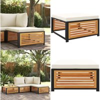 Gartenhocker mit Kissen 68x68x30 cm Massivholz Akazie - Gartenhocker - Holzsessel - Gartenstuhl - Akazienmöbel - Outdoor Möbel - Home & Living von VIDAXL