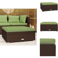 Vidaxl - Gartenhocker mit Kissen Braun 70x70x30 cm Poly Rattan - Gartenstuhl - Lounge Chair - Outdoor Möbel - Gartenmöbeln - Rattan Sessel Vidaxl - Gartenhocker mit Kissen Braun 70x70x30 cm Poly Rattan - Gartenstuhl - Lounge Chair - Outdoor Möbel - Gartenmöbeln - Rattan Sessel von VIDAXL