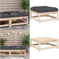 Vidaxl - Gartenhocker mit Kissen Massivholz Kiefer - Gartenzubehör - Gartenstuhl - Outdoor Möbel - Lounge Set - Gartenhockers - Home & Living Vidaxl - Gartenhocker mit Kissen Massivholz Kiefer - Gartenzubehör - Gartenstuhl - Outdoor Möbel - Lounge Set - Gartenhockers - Home & Living von VIDAXL