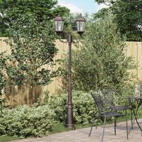 Gartenlaterne mit 2 Lampen E27 Bronze 235 cm Aluminium Vidaxl Gartenlaterne mit 2 Lampen E27 Bronze 235 cm Aluminium Vidaxl von VIDAXL