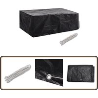 Gartenmöbel-Abdeckung 8 Ösen 200×160×70 cm - Gartenmöbelschutzhülle - Rattan Möbel Abdecken - Gartenbank Abdeckung - Gartentisch Abdeckung von VIDAXL