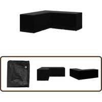 Gartenmöbel-Abdeckung L-Form 12 Ösen 250x250x90 cm - Gartenmöbelschutzhülle - Rattan Möbel Abdecken - Gartenbank Abdeckung - Gartentisch Abdeckung von VIDAXL
