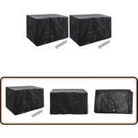 Gartenmöbel-Abdeckungen 2 Stk. 8 Ösen 140x70x90 cm - Gartenmöbel Abdeckung - Gartenmöbel Schutzhülle - Rattan Möbelschutz - Wetterfeste Abdeckung Gartenmöbel-Abdeckungen 2 Stk. 8 Ösen 140x70x90 cm - Gartenmöbel Abdeckung - Gartenmöbel Schutzhülle - Rattan Möbelschutz - Wetterfeste Abdeckung von VIDAXL