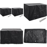 Gartenmöbel-Abdeckungen 2 Stk. 8 Ösen 140x70x90 cm - Gartenmöbel Abdeckung - Gartenmöbel Schutzhülle - Rattan Möbelschutz - Wetterfeste Abdeckung von VIDAXL